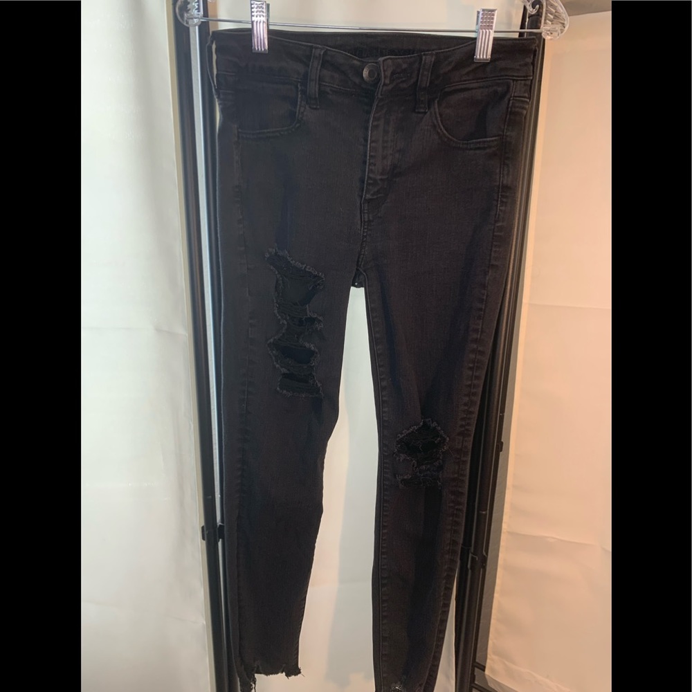 American eagle next level stretch ripped jeans!